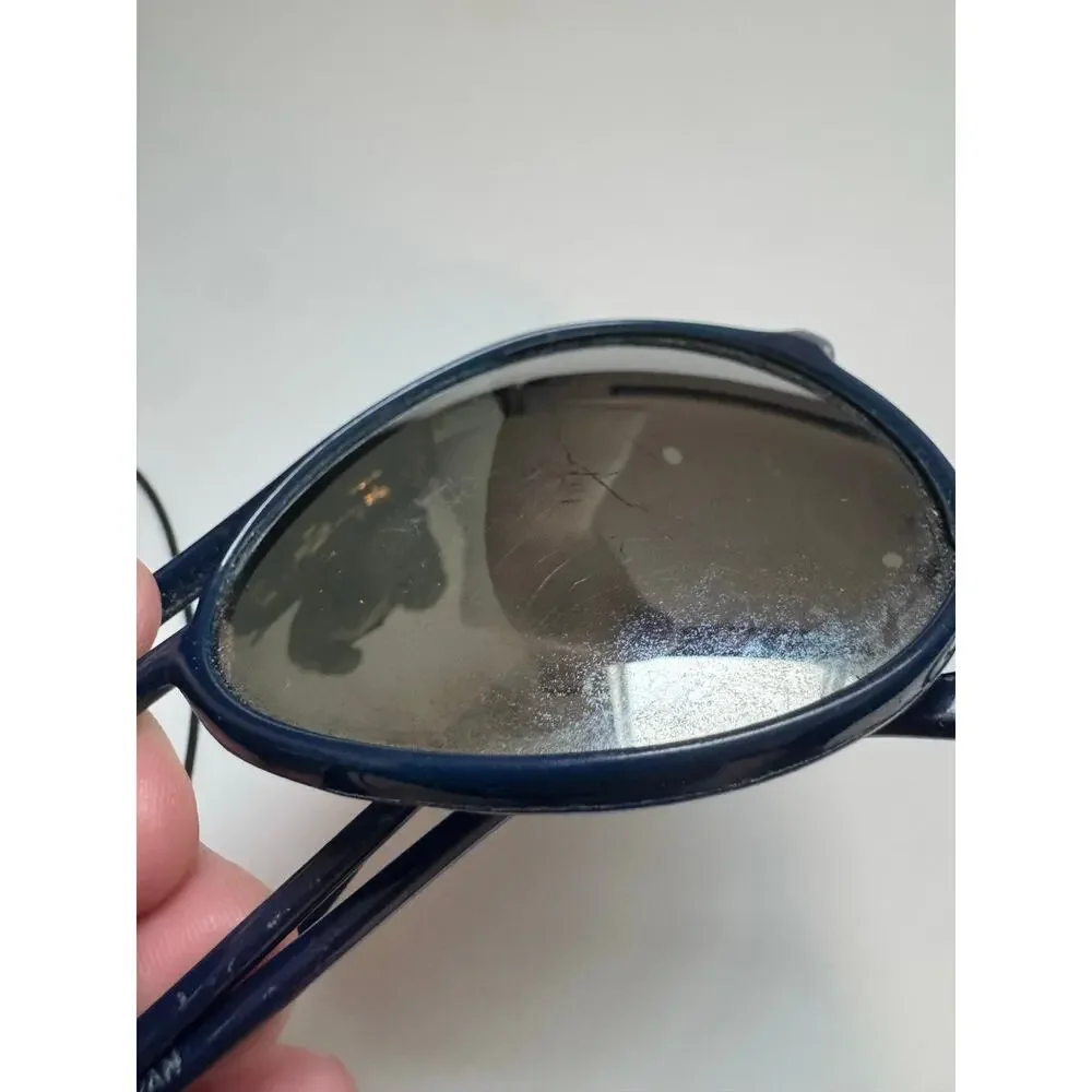 Vintage 1980s SnowKing Dark blue ski Aviator sunglasses